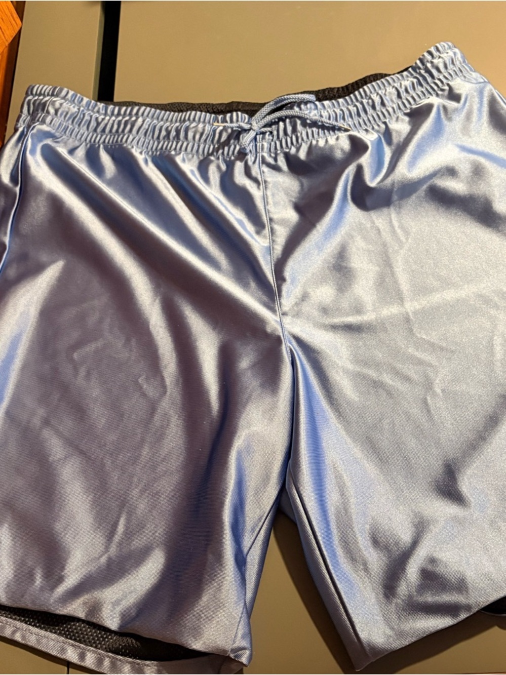 Men's Athletic Performance Shorts in Light Blue